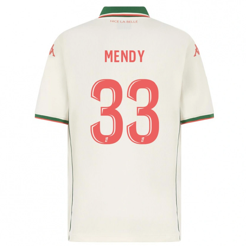 Danxen Mulher Camisola Antoine Mendy #33 Branco Verde Alternativa 2025/26 Camisa Brasil