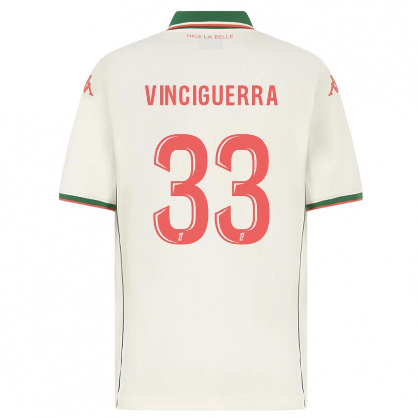 Danxen Mulher Camisola Pauline Vinciguerra #33 Branco Verde Alternativa 2025/26 Camisa Brasil