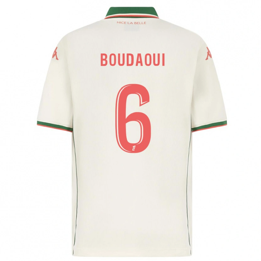 Danxen Mulher Camisola Hicham Boudaoui #6 Branco Verde Alternativa 2025/26 Camisa Brasil