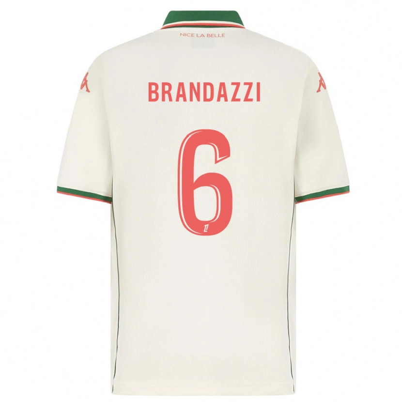 Danxen Mulher Camisola Fiona Brandazzi #6 Branco Verde Alternativa 2025/26 Camisa Brasil