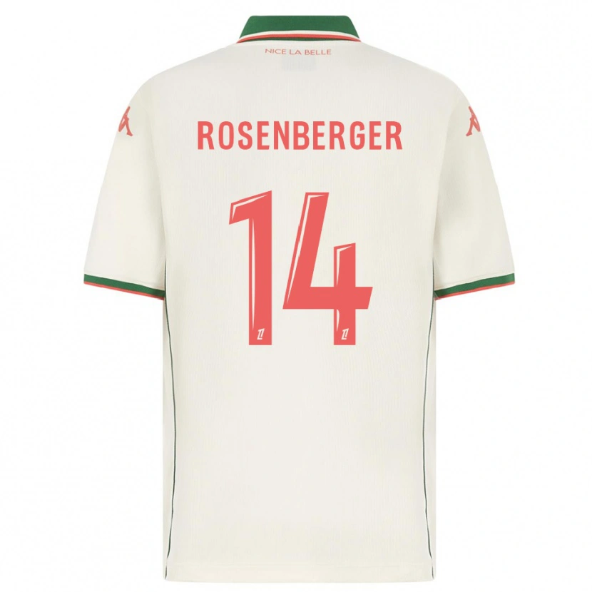 Danxen Mulher Camisola Léa Rosenberger #14 Branco Verde Alternativa 2025/26 Camisa Brasil