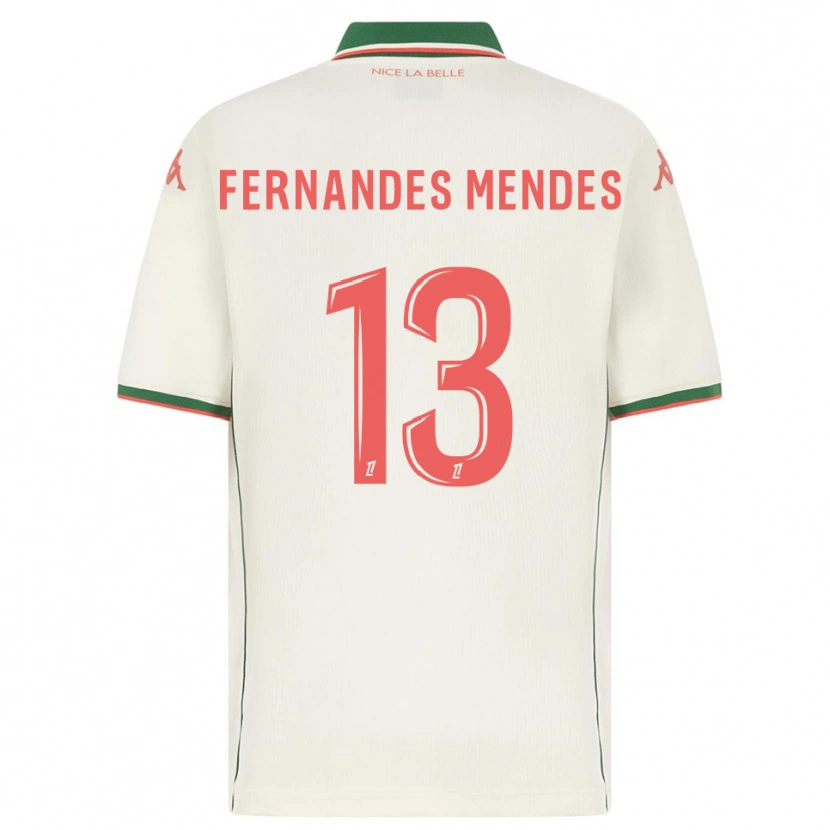 Danxen Mulher Camisola Mathis Fernandes Mendes #13 Branco Verde Alternativa 2025/26 Camisa Brasil