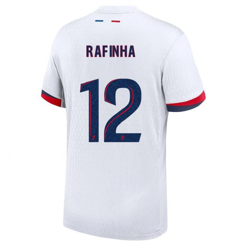 Danxen Mulher Camisola Rafinha #12 Branco Vermelho Alternativa 2025/26 Camisa Brasil