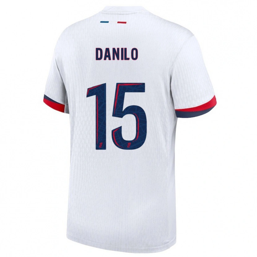 Danxen Mulher Camisola Danilo Pereira #15 Branco Vermelho Alternativa 2025/26 Camisa Brasil