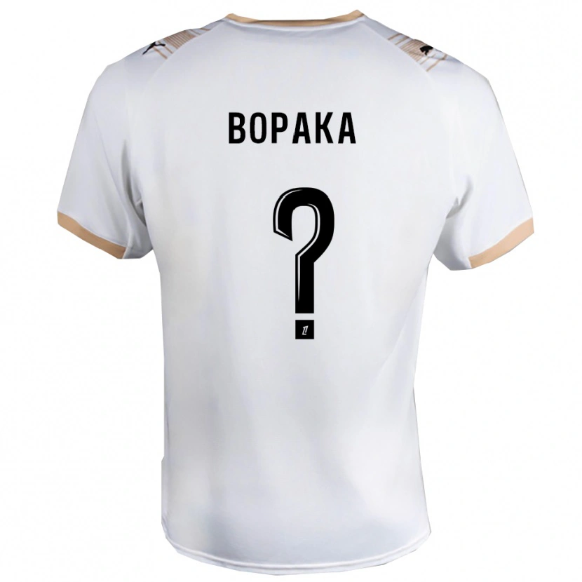 Danxen Mulher Camisola Yohann Bopaka #0 Branco Preto Alternativa 2025/26 Camisa Brasil