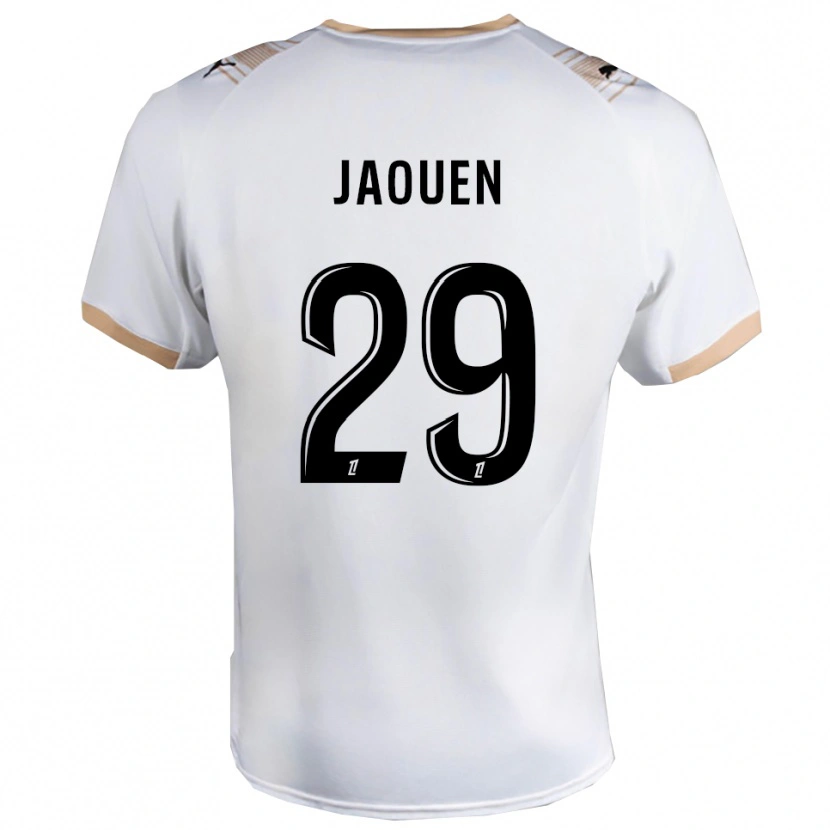 Danxen Mulher Camisola Ewen Jaouen #29 Branco Preto Alternativa 2025/26 Camisa Brasil
