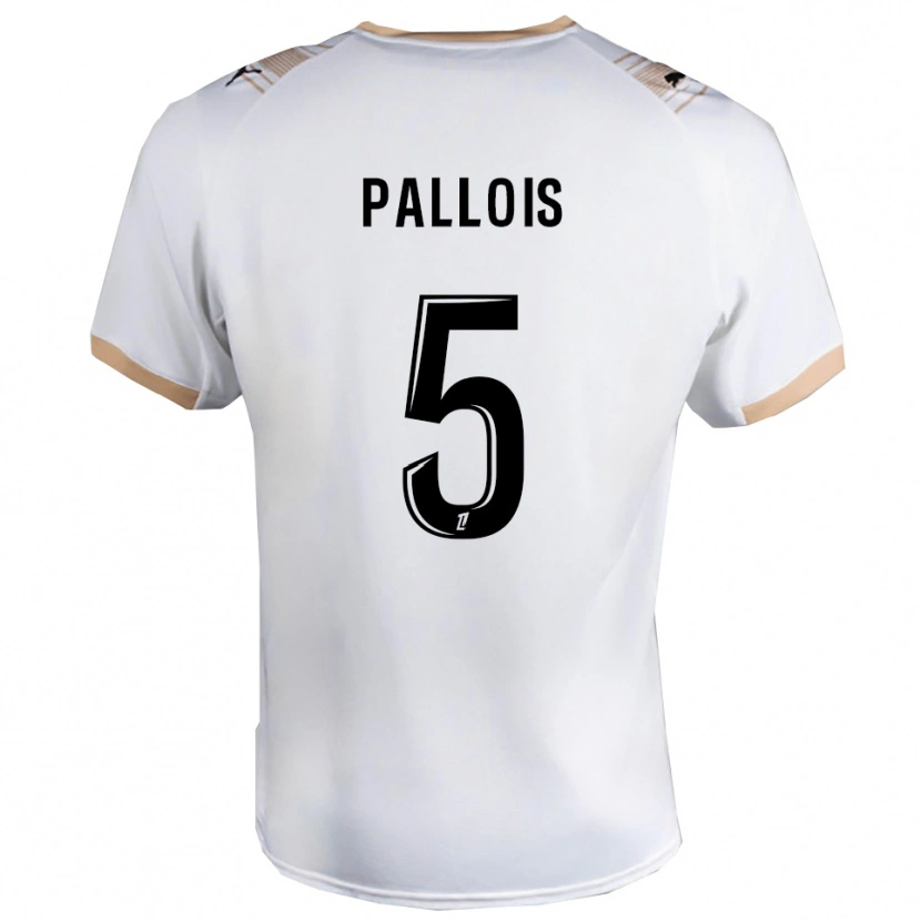 Danxen Mulher Camisola Nicolas Pallois #5 Branco Preto Alternativa 2025/26 Camisa Brasil