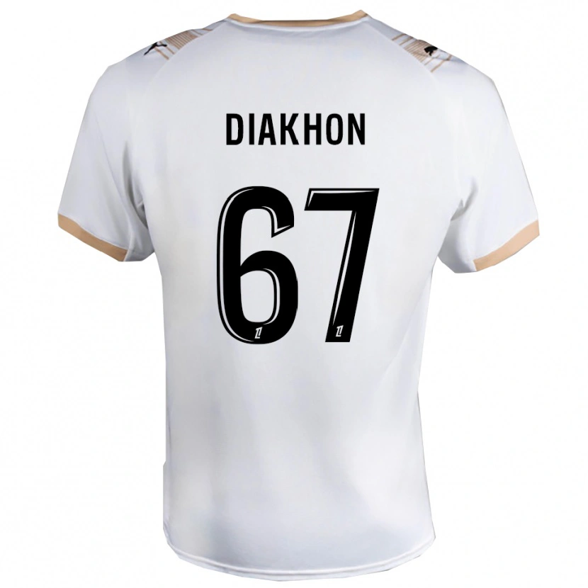 Danxen Mulher Camisola Mamadou Diakhon #67 Branco Preto Alternativa 2025/26 Camisa Brasil