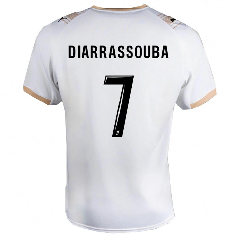 Danxen Mulher Camisola Tidiane Diarrassouba #7 Branco Preto Alternativa 2025/26 Camisa Brasil