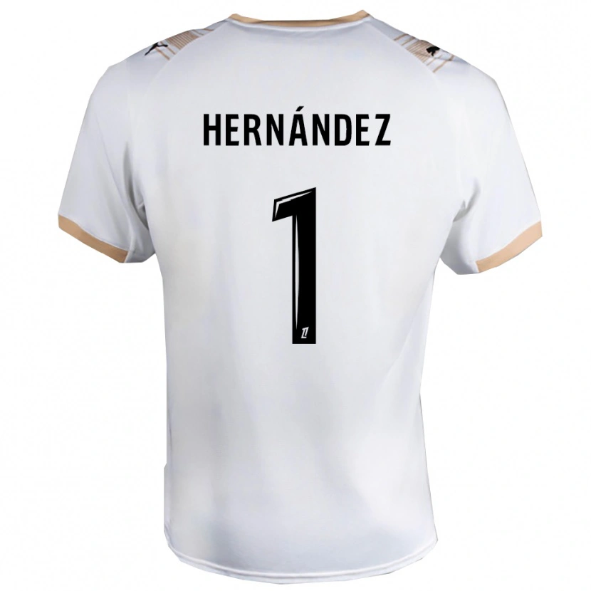 Danxen Mulher Camisola Melvin Hernández #1 Branco Preto Alternativa 2025/26 Camisa Brasil