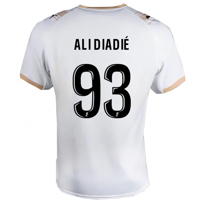 Danxen Mulher Camisola Mohamed Ali Diadié #93 Branco Preto Alternativa 2025/26 Camisa Brasil