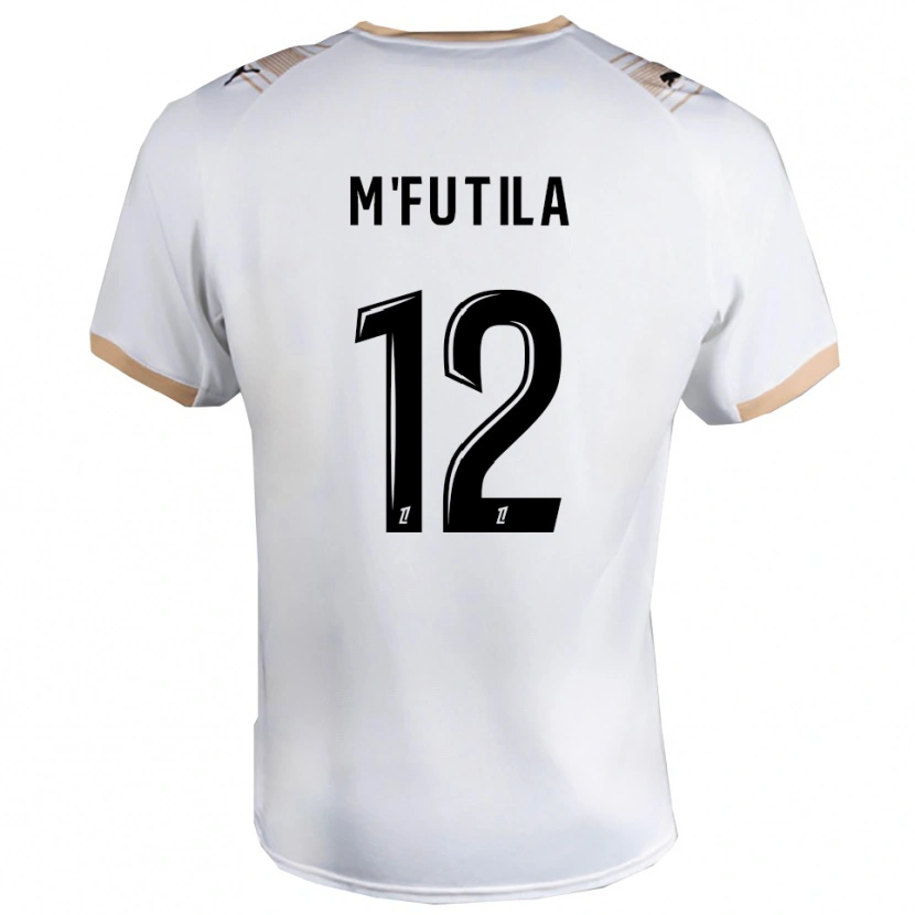 Danxen Mulher Camisola Hermi M'futila #12 Branco Preto Alternativa 2025/26 Camisa Brasil