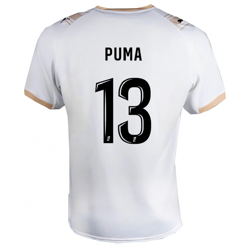 Danxen Mulher Camisola Isaac Puma #13 Branco Preto Alternativa 2025/26 Camisa Brasil