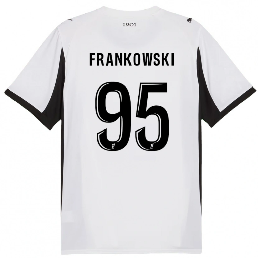 Danxen Mulher Camisola Przemyslaw Frankowski #95 Branco Preto Alternativa 2025/26 Camisa Brasil