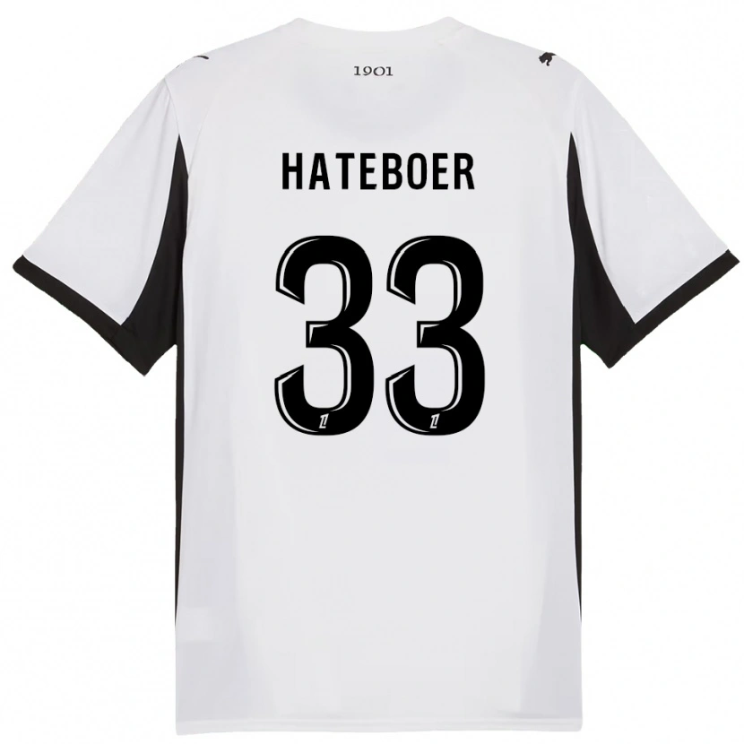Danxen Mulher Camisola Hans Hateboer #33 Branco Preto Alternativa 2025/26 Camisa Brasil