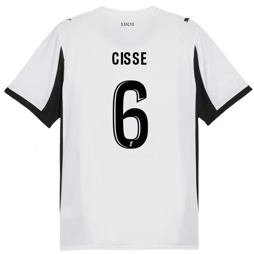 Danxen Mulher Camisola Djaoui Cissé #6 Branco Preto Alternativa 2025/26 Camisa Brasil