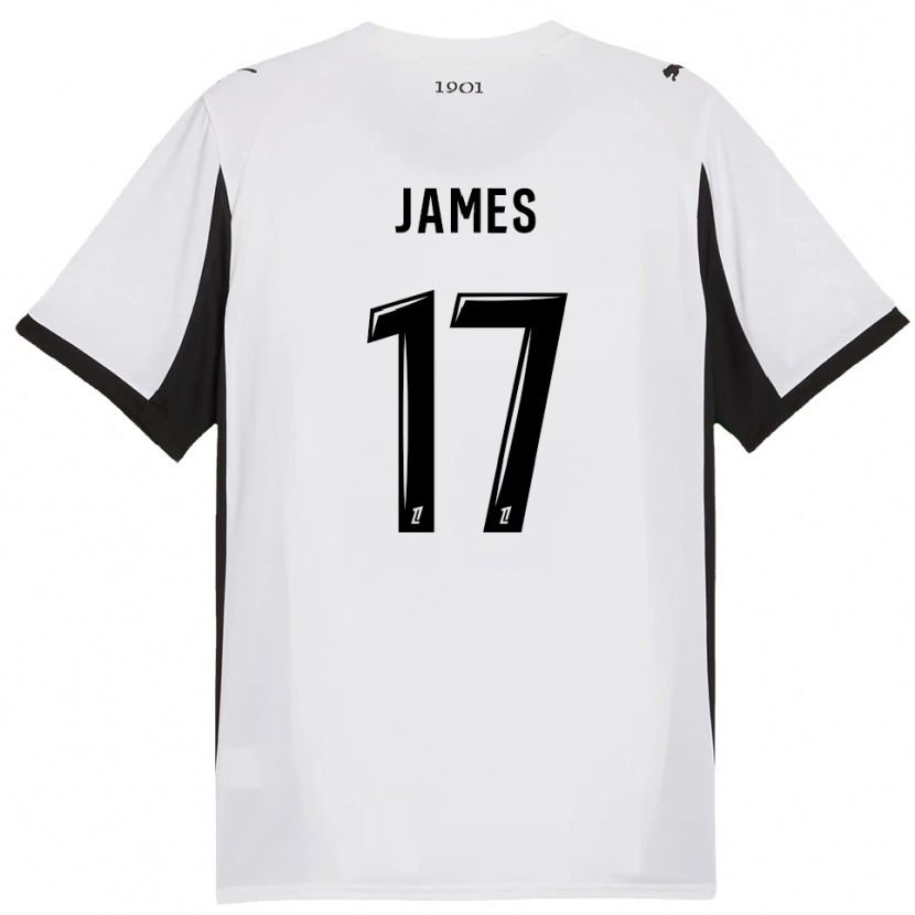 Danxen Mulher Camisola Jordan James #17 Branco Preto Alternativa 2025/26 Camisa Brasil