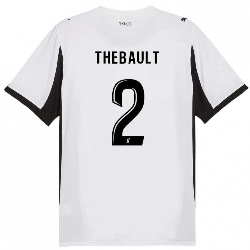 Danxen Mulher Camisola Yaël Thébault #2 Branco Preto Alternativa 2025/26 Camisa Brasil