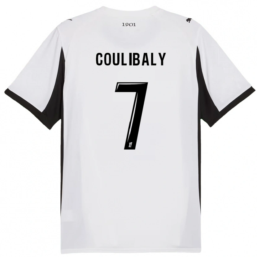 Danxen Mulher Camisola Boukary Coulibaly #7 Branco Preto Alternativa 2025/26 Camisa Brasil