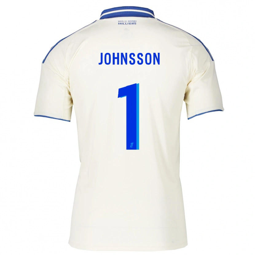 Danxen Mulher Camisola Karl-Johan Johnsson #1 Champagne Azul Alternativa 2025/26 Camisa Brasil