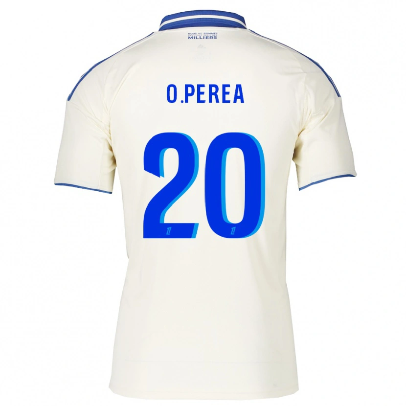 Danxen Mulher Camisola Óscar Perea #20 Champagne Azul Alternativa 2025/26 Camisa Brasil