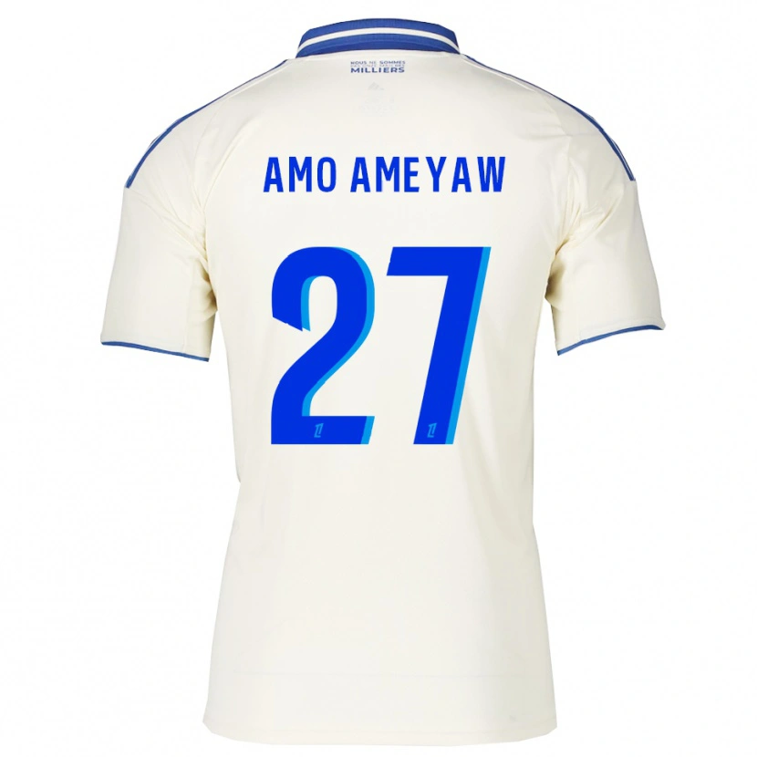 Danxen Mulher Camisola Samuel Amo-Ameyaw #27 Champagne Azul Alternativa 2025/26 Camisa Brasil
