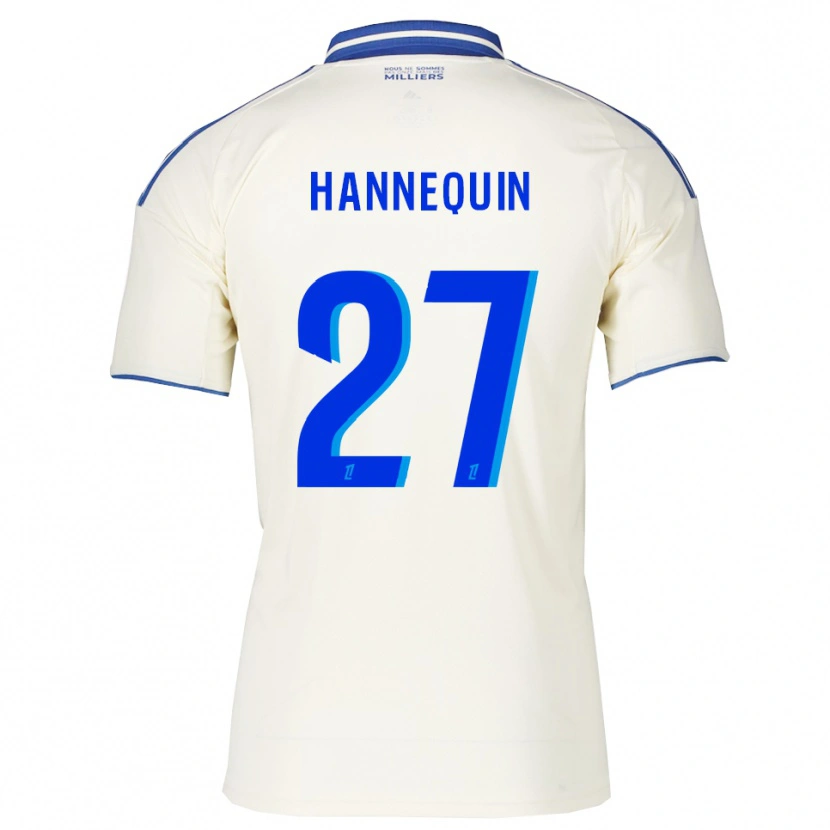 Danxen Mulher Camisola Laurine Hannequin #27 Champagne Azul Alternativa 2025/26 Camisa Brasil