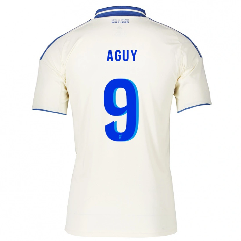 Danxen Mulher Camisola David Aguy #9 Champagne Azul Alternativa 2025/26 Camisa Brasil