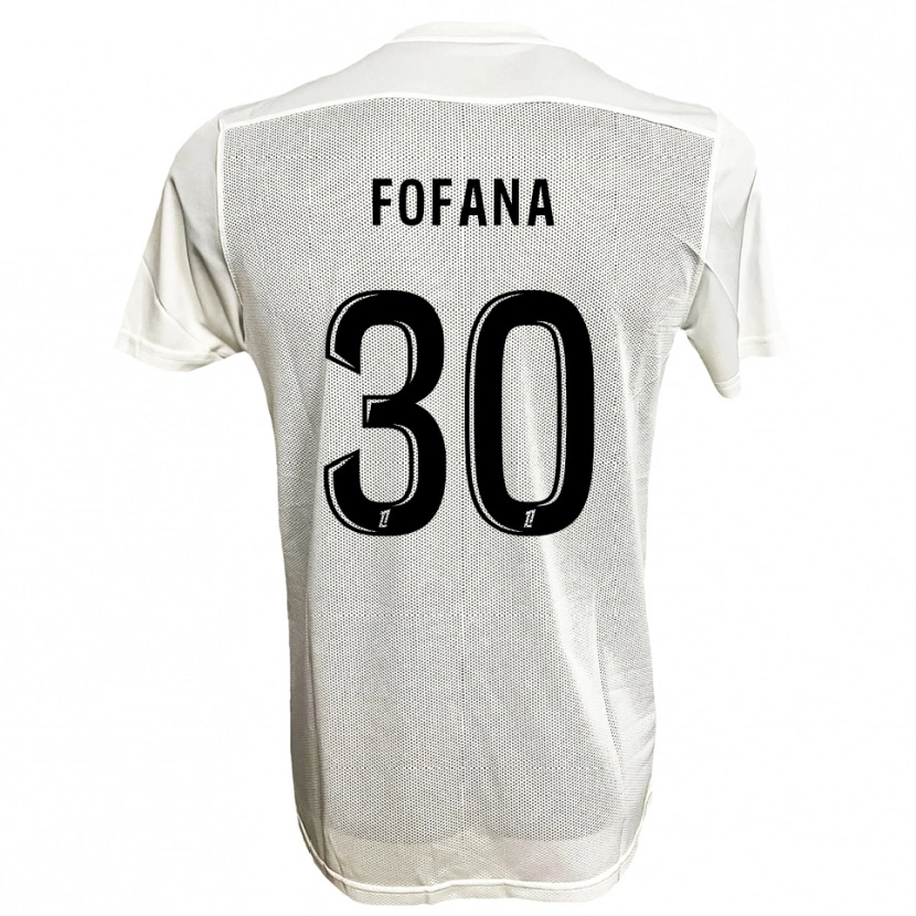 Danxen Mulher Camisola Yahia Fofana #30 Preto Branco Alternativa 2025/26 Camisa Brasil