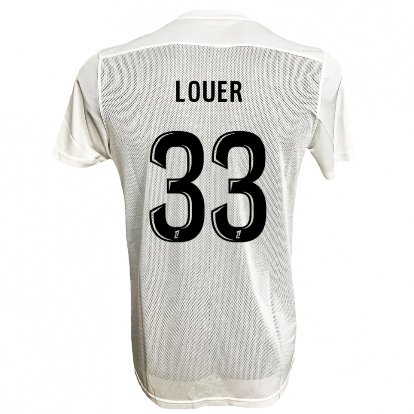 Danxen Mulher Camisola Marius Louër #33 Preto Branco Alternativa 2025/26 Camisa Brasil