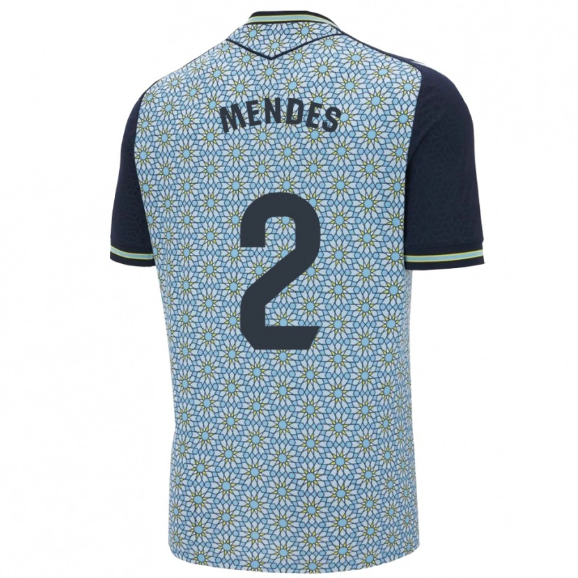 Danxen Mulher Camisola Houboulang Mendes #2 Azul Marinho Alternativa 2025/26 Camisa Brasil