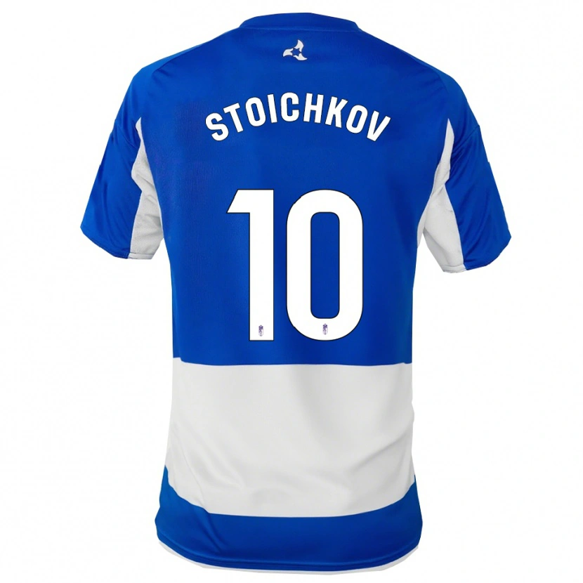 Danxen Mulher Camisola Stoichkov #10 Azul Branco Alternativa 2025/26 Camisa Brasil