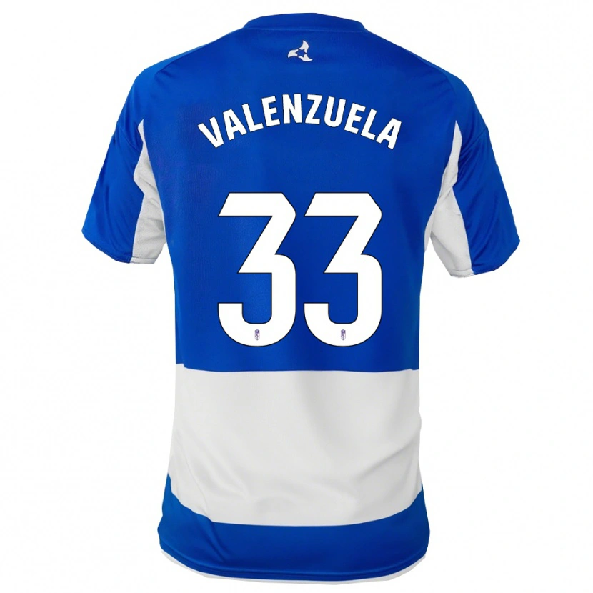 Danxen Mulher Camisola Adrián Valenzuela #33 Azul Branco Alternativa 2025/26 Camisa Brasil