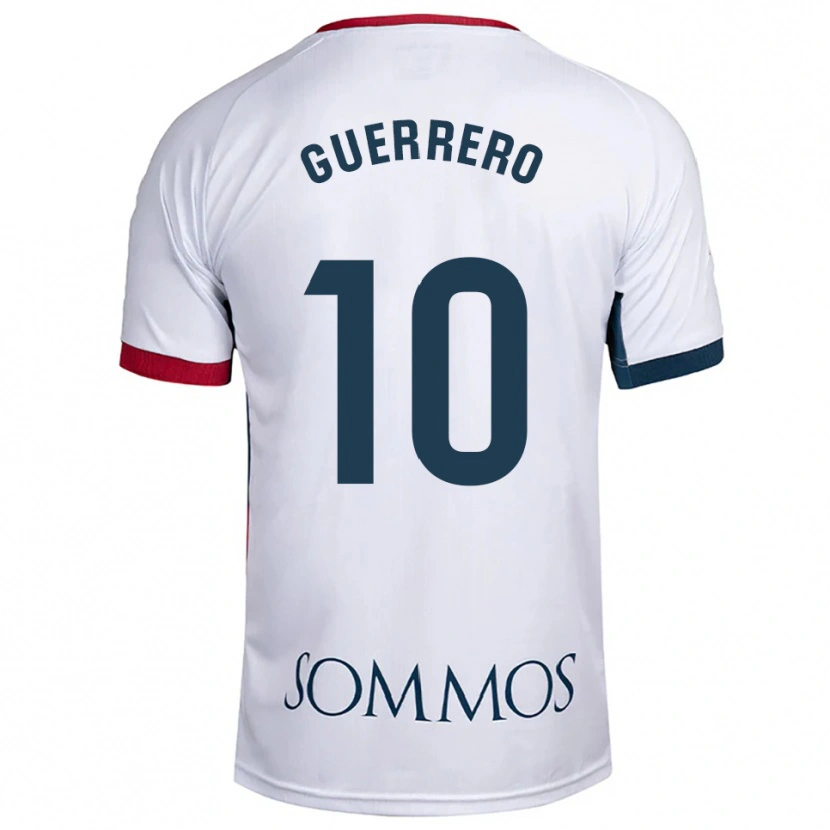 Danxen Mulher Camisola Fernando Guerrero #10 Branco Vermelho Alternativa 2025/26 Camisa Brasil