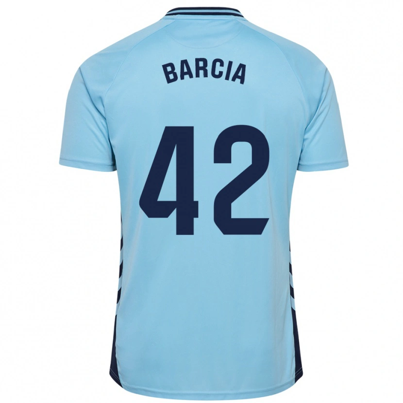 Danxen Mulher Camisola Sergio Barcia #42 Azul Celeste Alternativa 2025/26 Camisa Brasil