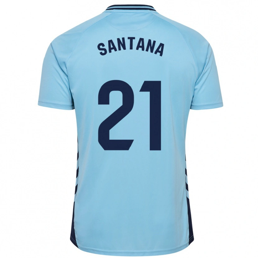 Danxen Mulher Camisola Yadam Santana #21 Azul Celeste Alternativa 2025/26 Camisa Brasil