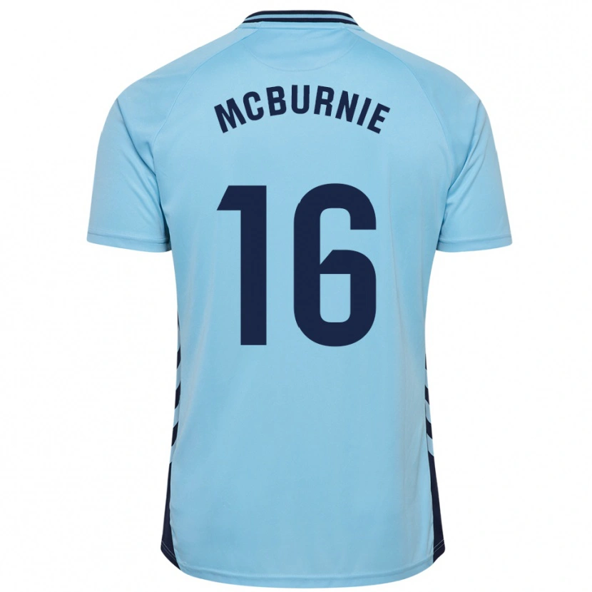 Danxen Mulher Camisola Oli Mcburnie #16 Azul Celeste Alternativa 2025/26 Camisa Brasil