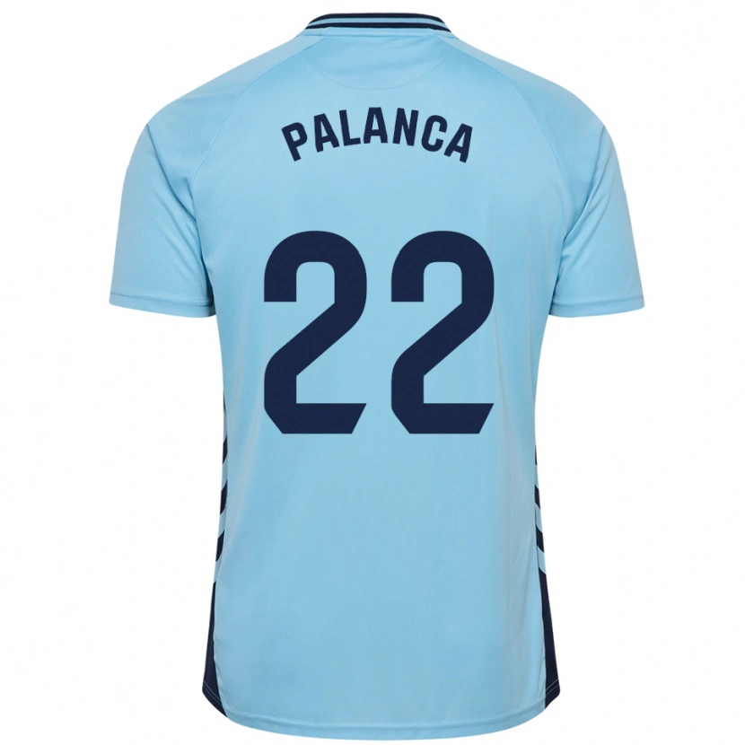 Danxen Mulher Camisola Palanca #22 Azul Celeste Alternativa 2025/26 Camisa Brasil