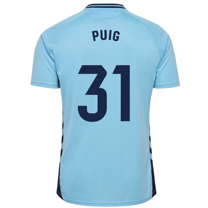 Danxen Mulher Camisola Victor Puig #31 Azul Celeste Alternativa 2025/26 Camisa Brasil