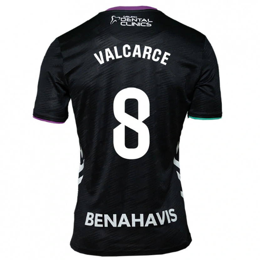 Danxen Mulher Camisola Alejandro Valcarce #8 Preto Roxo Verde Alternativa 2025/26 Camisa Brasil