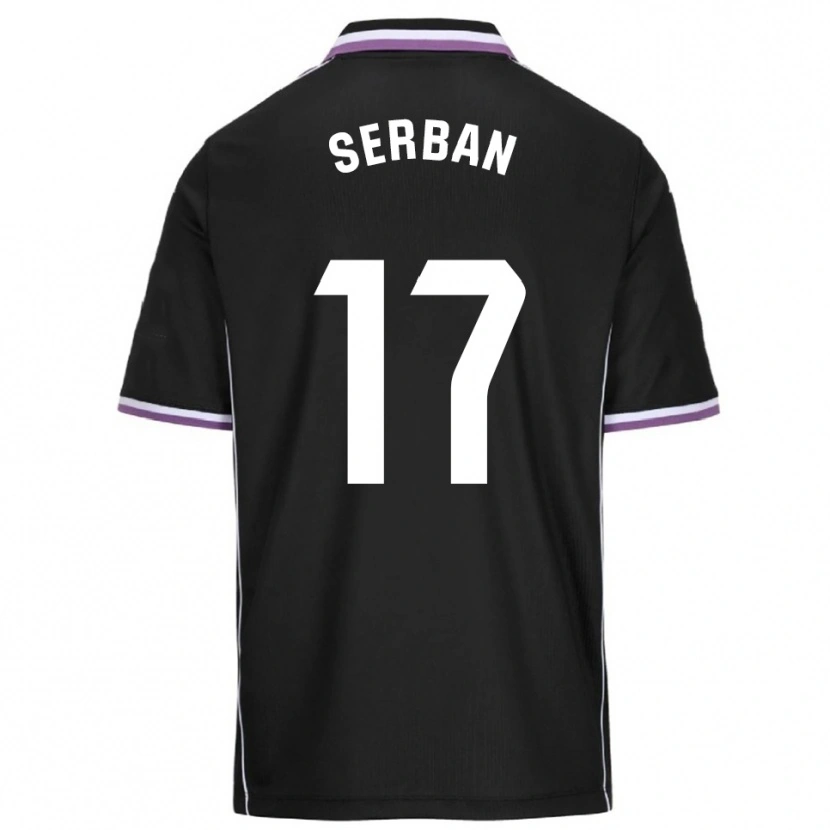 Danxen Mulher Camisola Alin Șerban #17 Roxo Preto Alternativa 2025/26 Camisa Brasil
