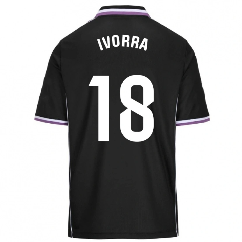 Danxen Mulher Camisola Iker Ivorra #18 Roxo Preto Alternativa 2025/26 Camisa Brasil