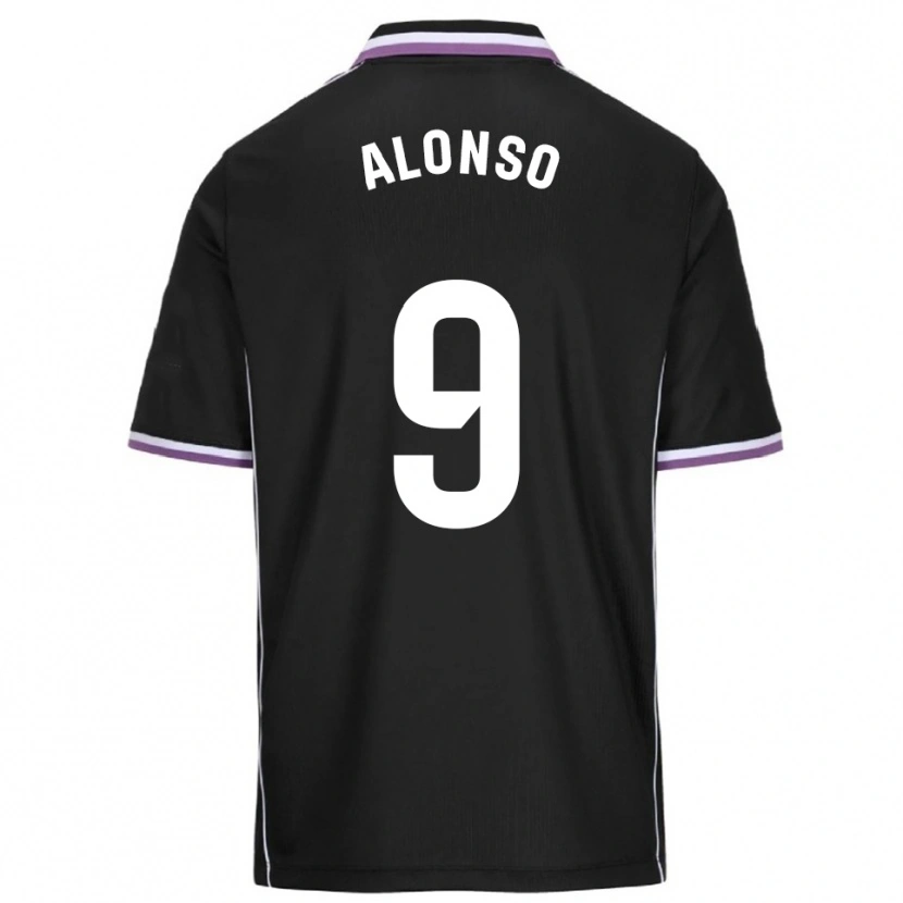 Danxen Mulher Camisola María Alonso Hidalgo #9 Roxo Preto Alternativa 2025/26 Camisa Brasil