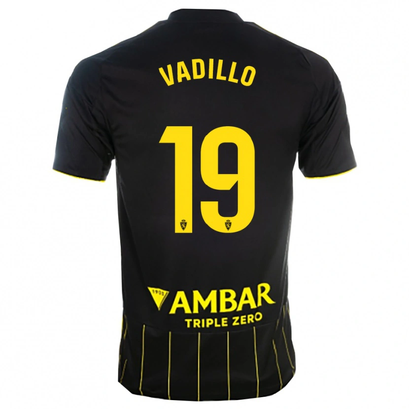 Danxen Mulher Camisola Iker Vadillo #19 Preto Amarelo Alternativa 2025/26 Camisa Brasil
