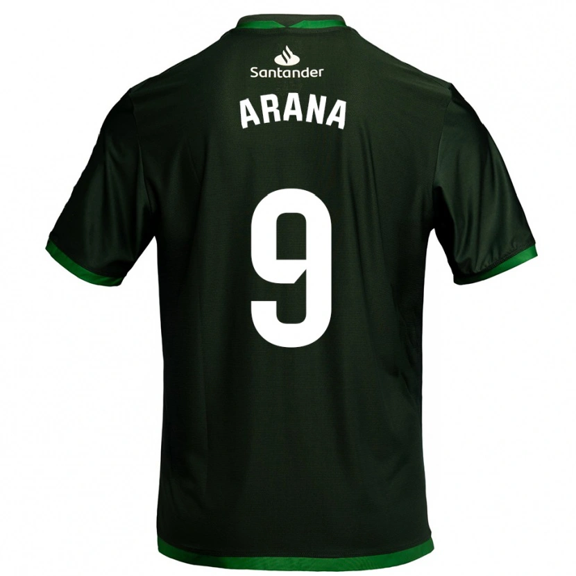 Danxen Mulher Camisola Juan Carlos Arana #9 Verde Escuro Alternativa 2025/26 Camisa Brasil