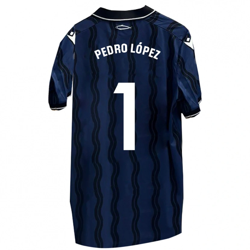 Danxen Mulher Camisola Pedro López #1 Azul Escuro Preto Alternativa 2025/26 Camisa Brasil