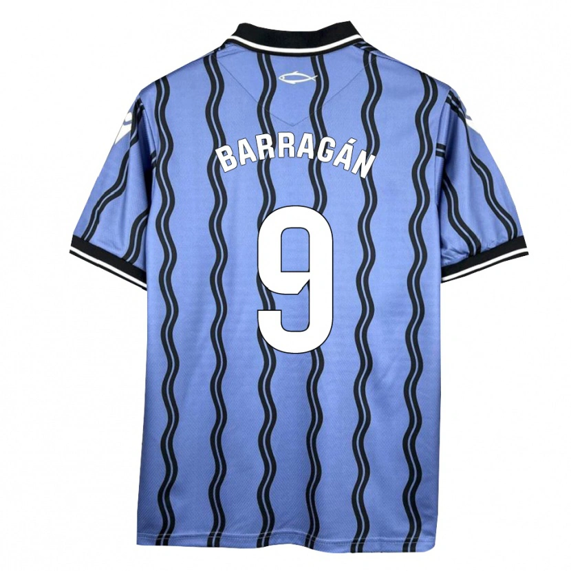 Danxen Mulher Camisola Juan Barragán #9 Azul Escuro Preto Alternativa 2025/26 Camisa Brasil