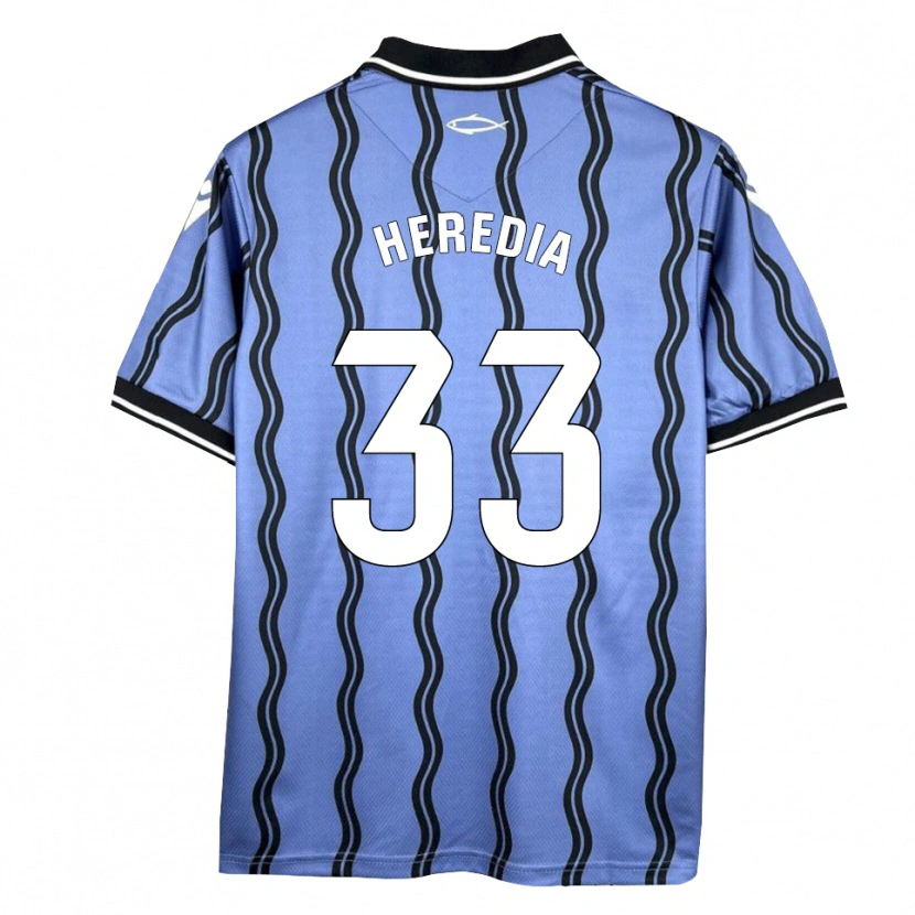 Danxen Mulher Camisola Juanpe Heredia #33 Azul Escuro Preto Alternativa 2025/26 Camisa Brasil