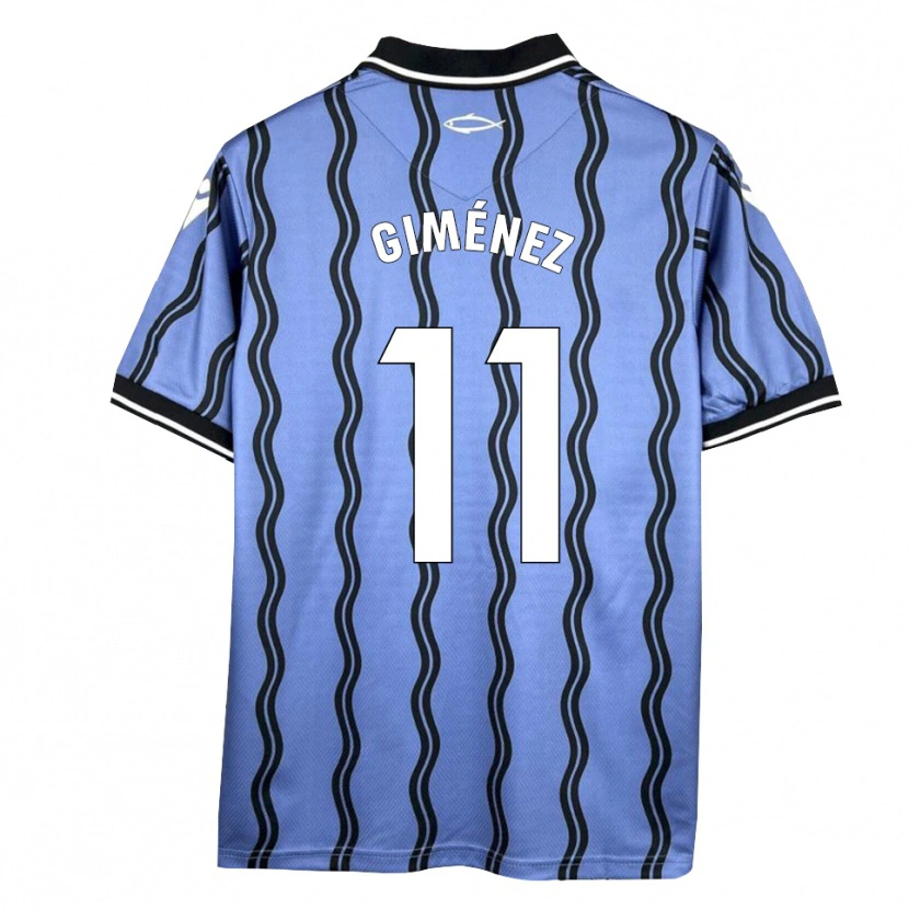 Danxen Mulher Camisola Gonzalo Giménez #11 Azul Escuro Preto Alternativa 2025/26 Camisa Brasil