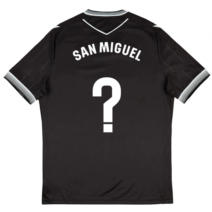 Danxen Mulher Camisola Darío San Miguel #0 Preto Branco Alternativa 2025/26 Camisa Brasil